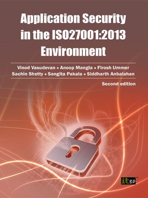 cover image of Application Security in the ISO 27001:2013 Environment